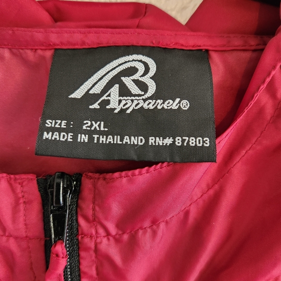 Florida State Seminoles Windbreaker Adult 2XL FSU Zip Up RB Apparel - Picture 3 of 9